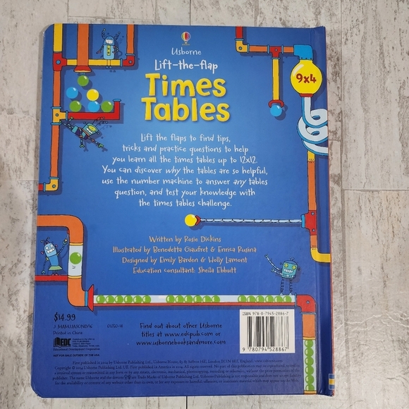 Usborne Lift-the-Flap Times Tables Math Book - Picture 2 of 11